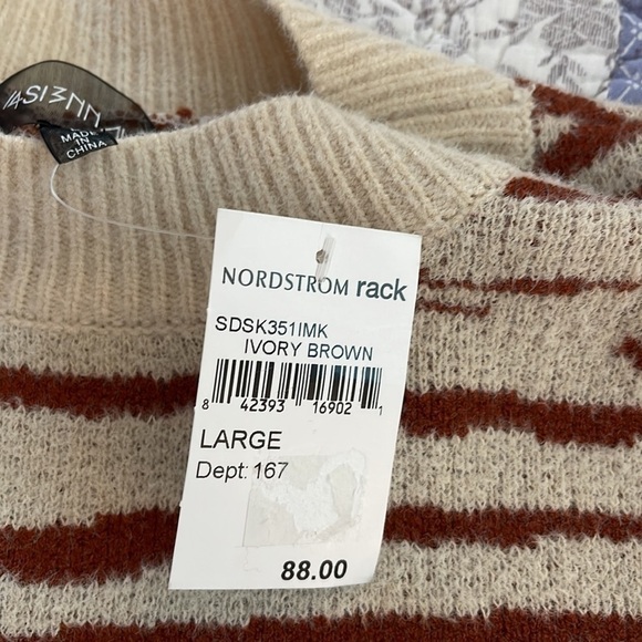 Rebecca Zebra Print Pullover Sweater size L - Picture 8 of 11